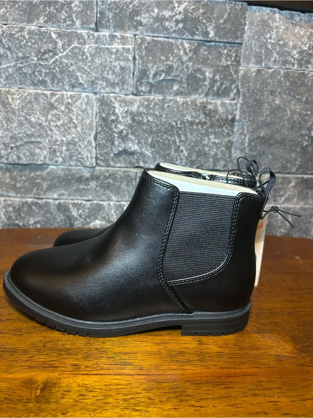 Cat & Jack Black Kids Tanner Boots